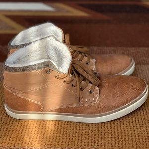 Brown Leather Ankle Shoes By SoftMoc for Men